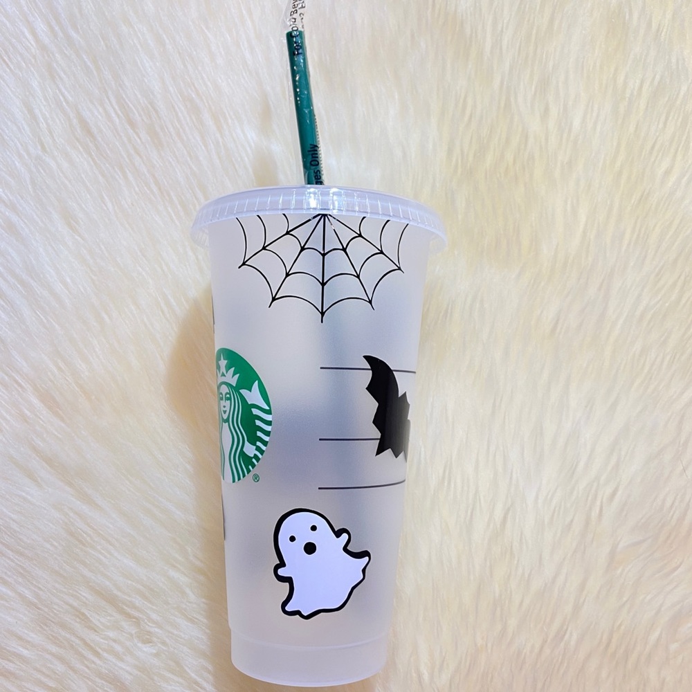 Starbucks Custom ☠️ Halloween Icon Frosted Tumbler - Picture 8 of 14